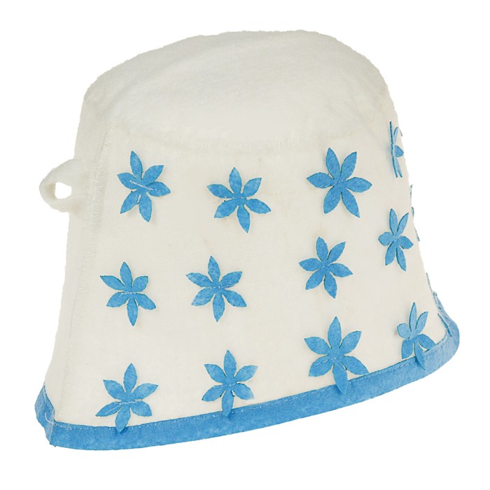 Шапка банная женская "Василиса", белая