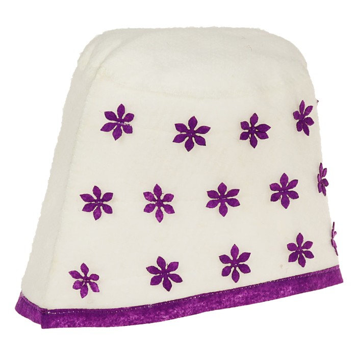 Шапка банная женская "Василиса", белая