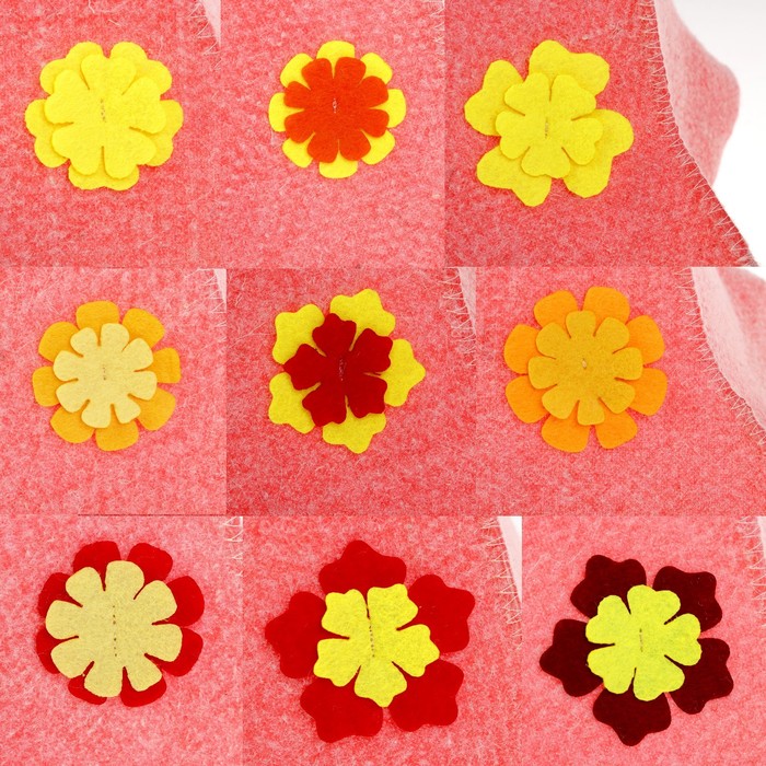 Шапка банная женская "Колокольчик", красная