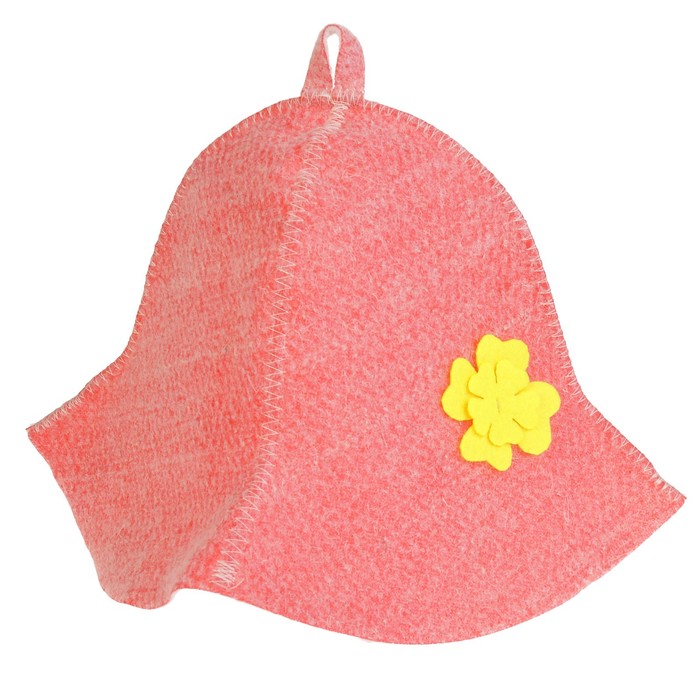 Шапка банная женская "Колокольчик", красная