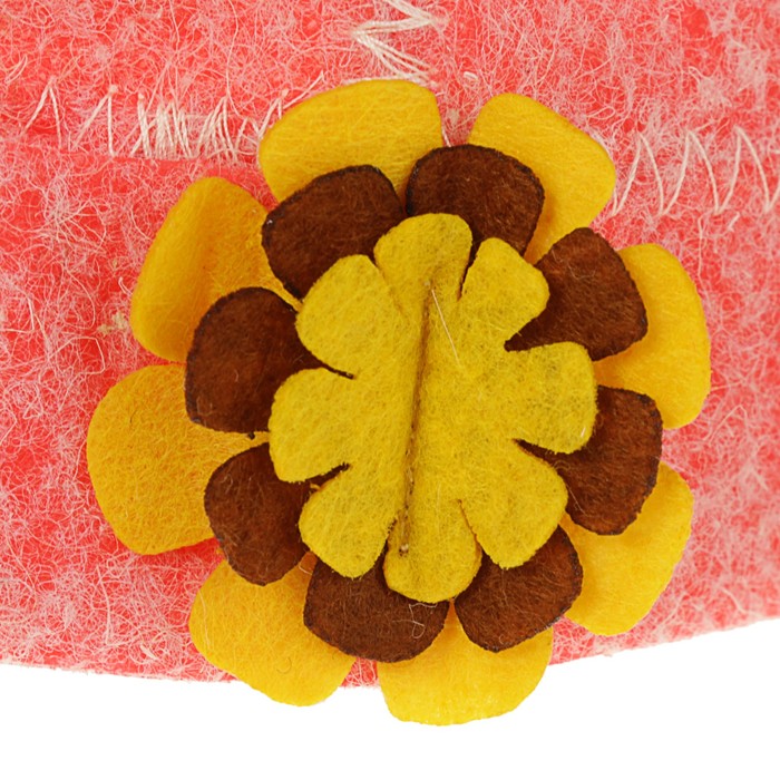 Шапка банная женская "Дамский колпак", красная