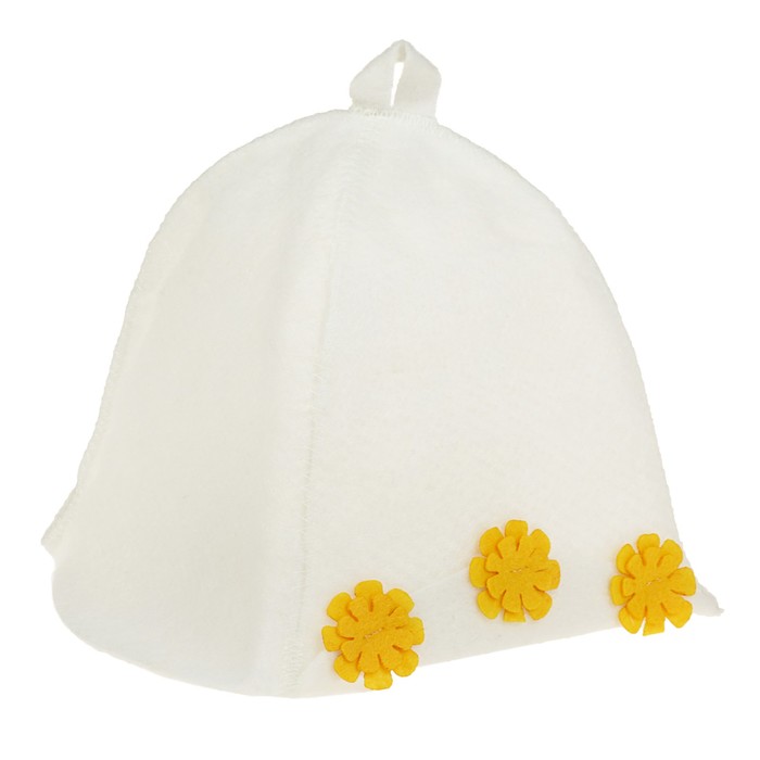 Шапка банная женская "Слауч", белая