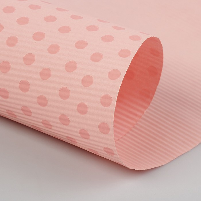 Бумага упаковочная крафт, пудрово-розовый, 0,5 х 10 м
