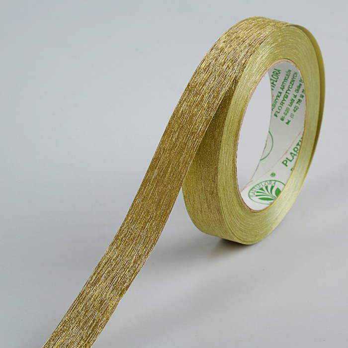 Лента для декора и подарков "Тиффани", золотая, 2 см х 25 м
