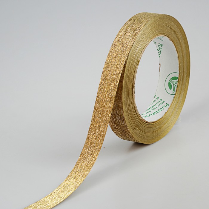 Лента для декора и подарков "Тиффани", золотая, 2 см х 25 м