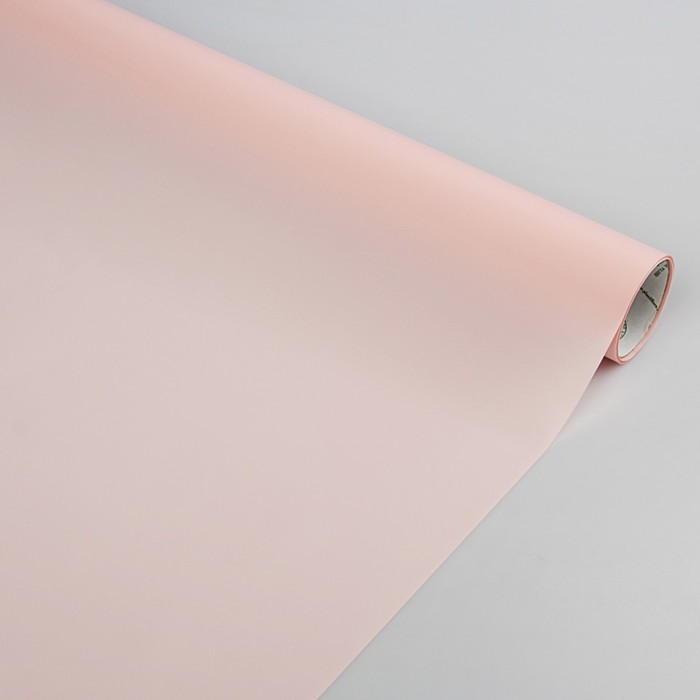 Плёнка для цветов "Атласная", розовая, 0,5 х 9 м
