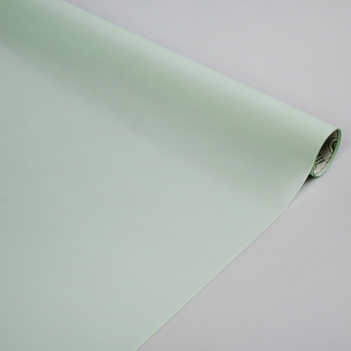 Плёнка для цветов "Атласная", светло-серо-зелёная, 0,5 х 9 м