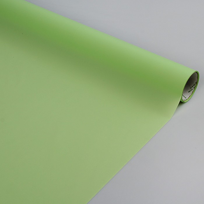 Плёнка для цветов "Атласная", цвет авакадо, 0,5 х 9 м