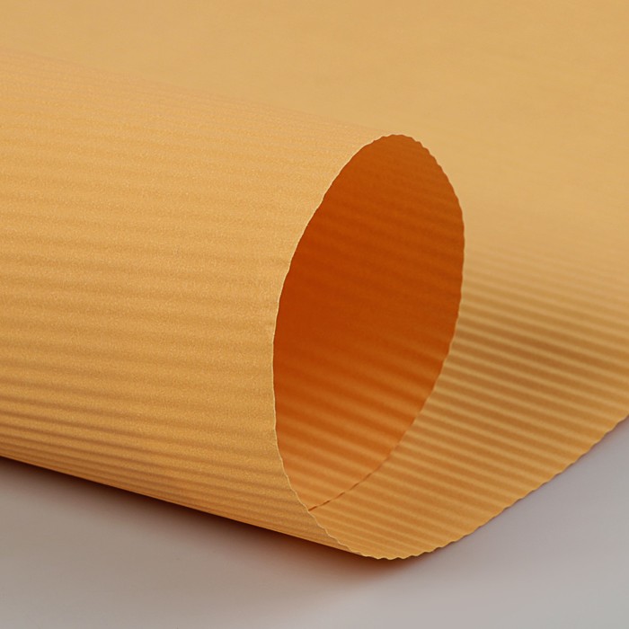 Бумага упаковочная крафт, двусторонняя, персиковый, 0.7 х 10 м