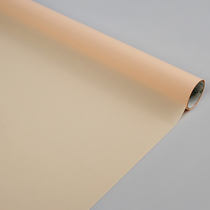 Плёнка для цветов "Атласная", цвет персиковый, 0,5 х 9 м