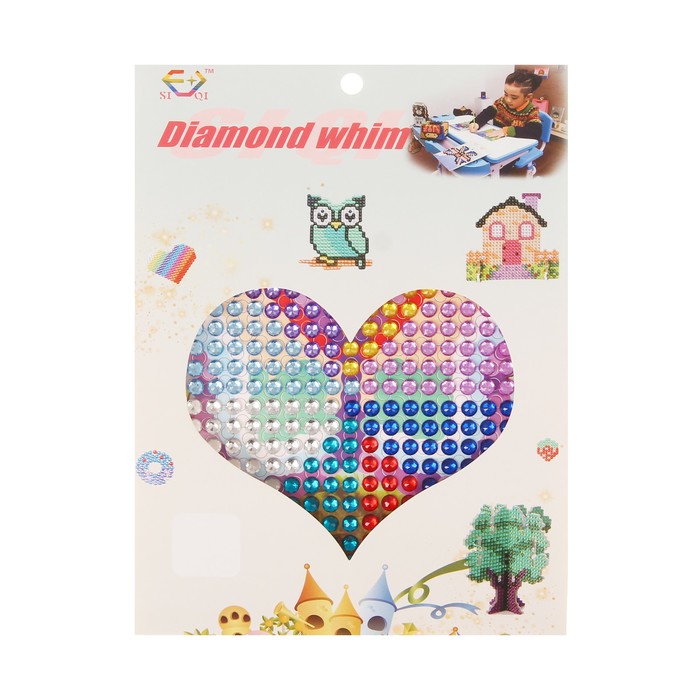 Алмазная мозаика - наклейка "Бабочка"