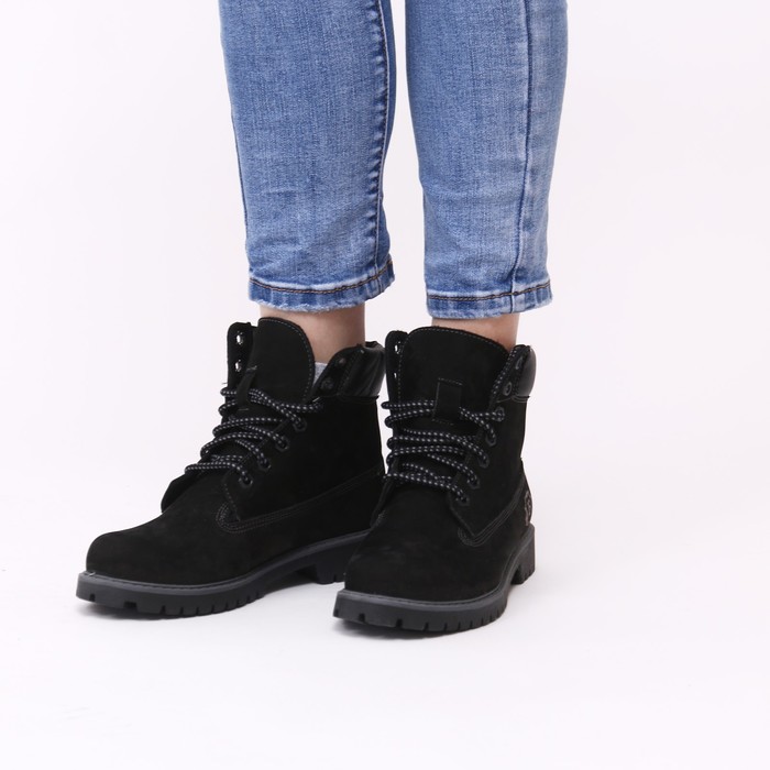 Ботинки женские арт. 7101-7Б / байка (черный) (р.39)