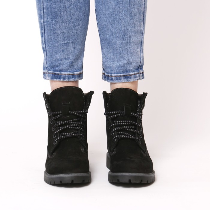 Ботинки женские арт. 7101-7Б / байка (черный) (р.39)