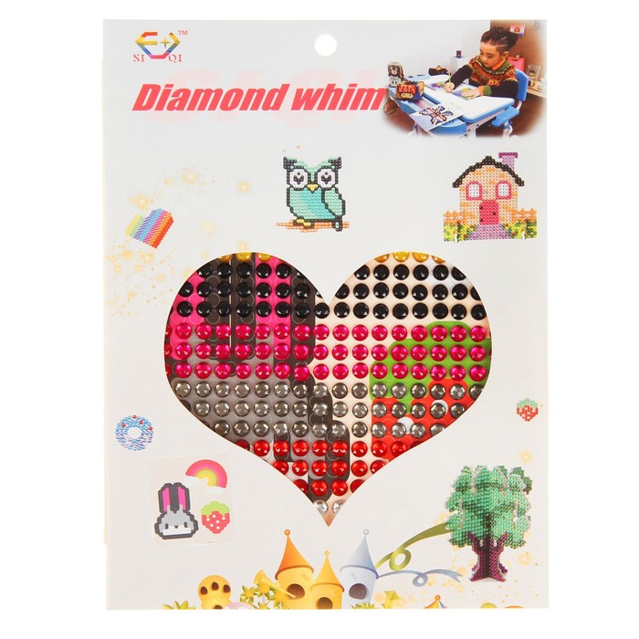 Алмазная мозаика - наклейка "Зайчик"