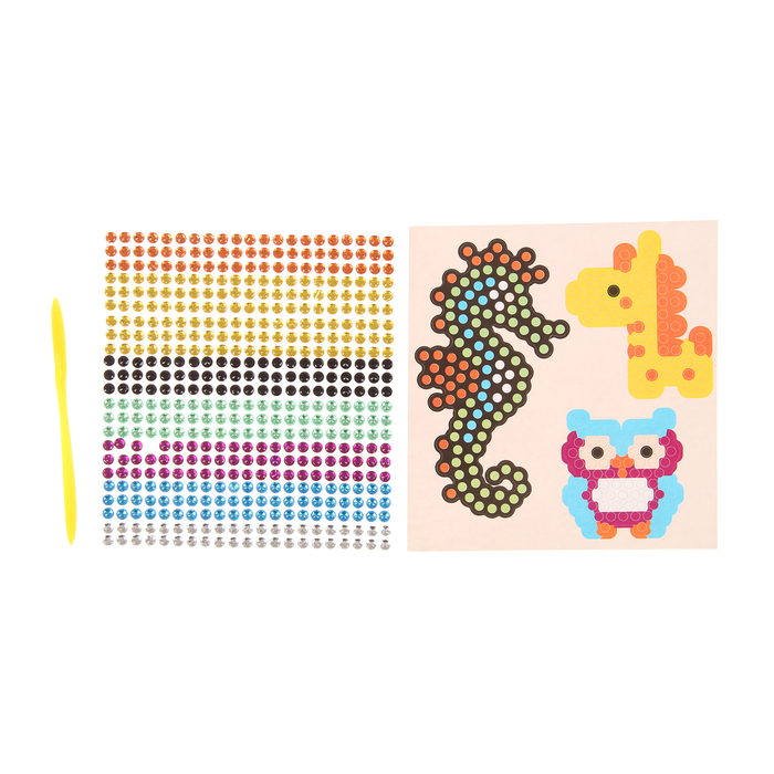 Алмазная мозаика - наклейка "Сова"