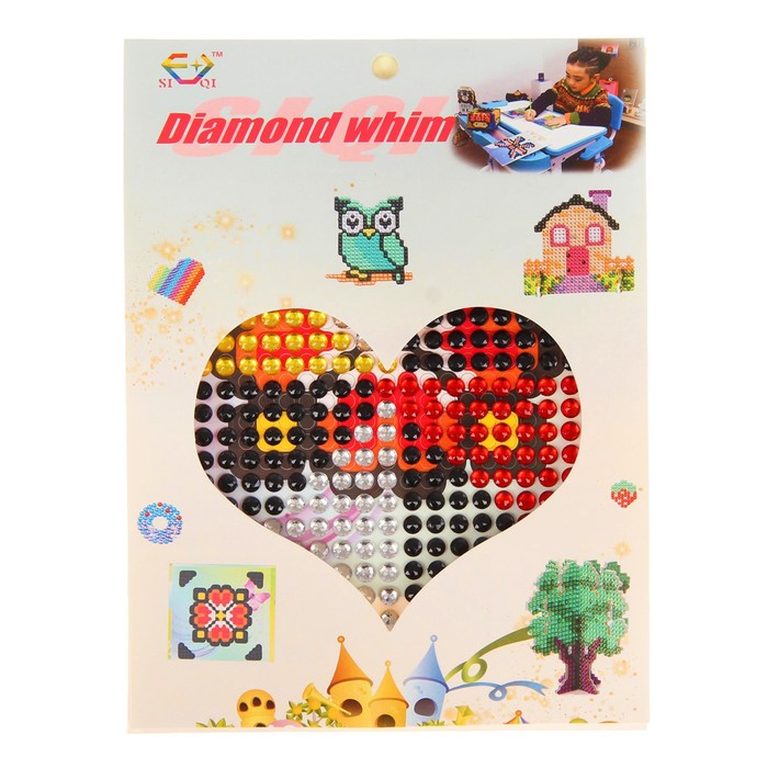 Алмазная мозаика - наклейка "Цветочек"