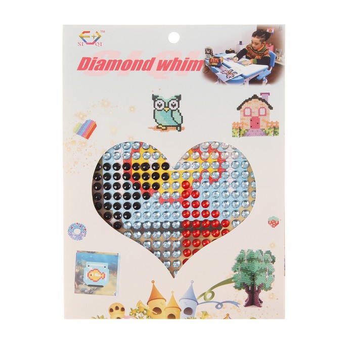 Алмазная мозаика - наклейка "Рыбка"