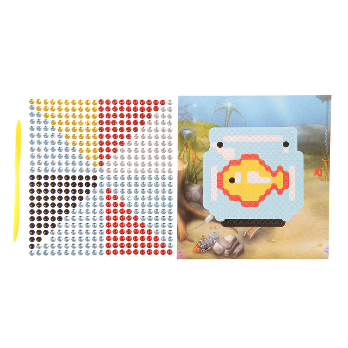 Алмазная мозаика - наклейка "Рыбка"