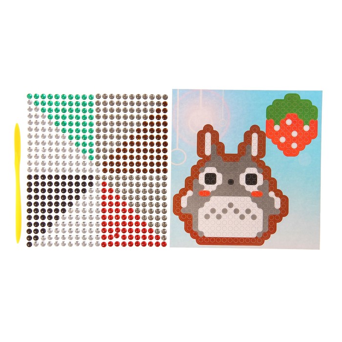 Алмазная мозаика - наклейка "Белочка"