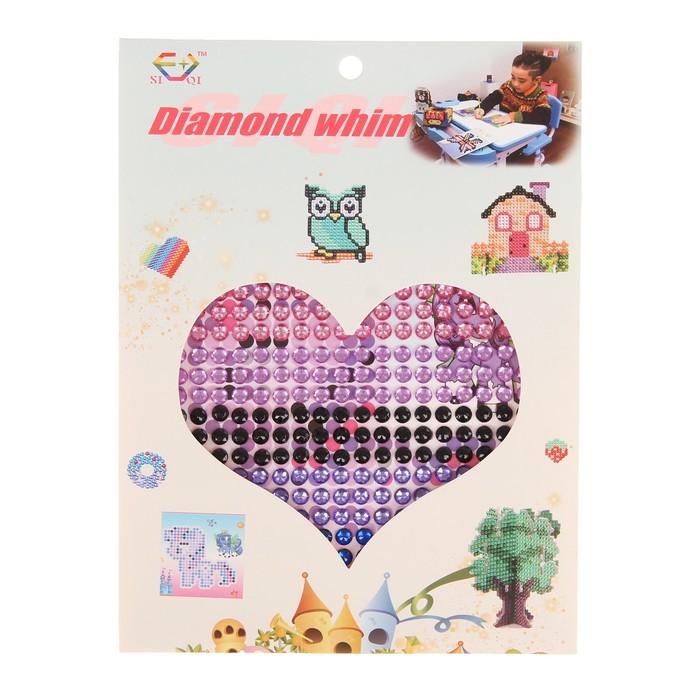 Алмазная мозаика - наклейка "Пони"