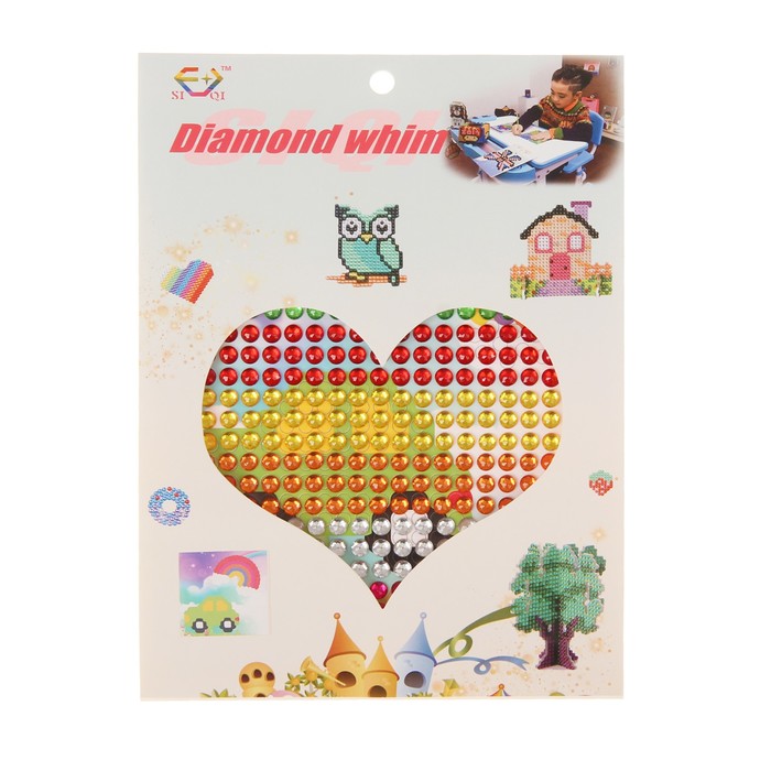 Алмазная мозаика - наклейка "Машинка"