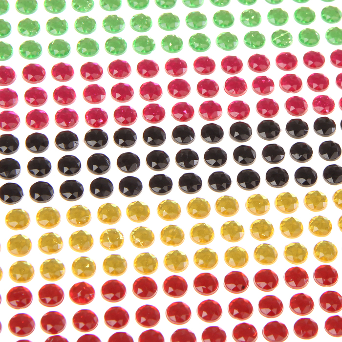 Алмазная мозаика - наклейка "Бабочка с радугой"