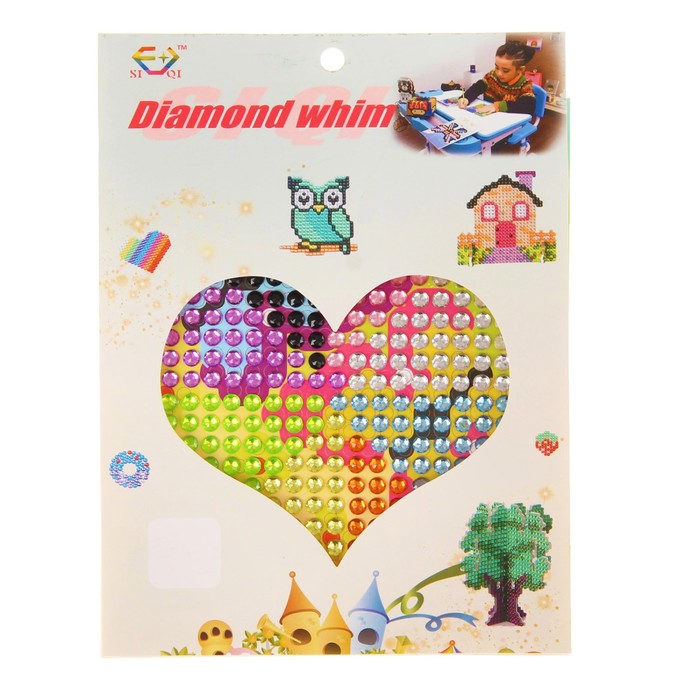 Алмазная мозаика - наклейка "Пара бабочек"