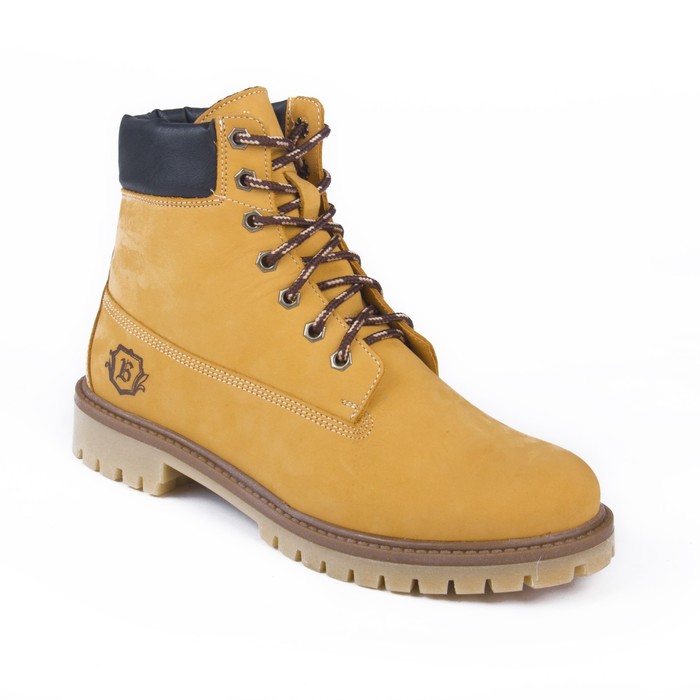 Ботинки мужские арт. 217101-3-7Б / байка (желтый) (р. 45)