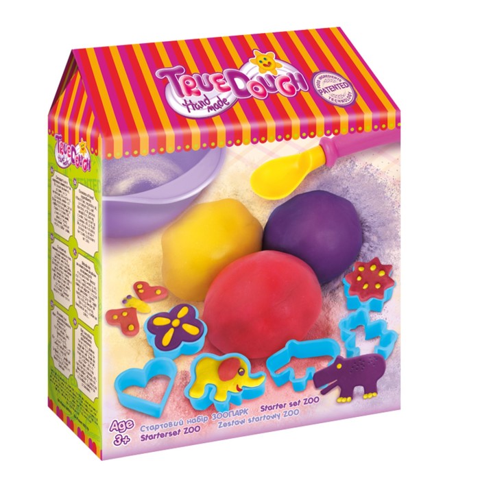 Стартовый набор для лепки из теста True Dough "Зоопарк"