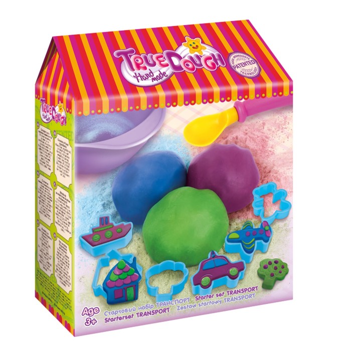 Стартовый набор для лепки из теста True Dough "Транспорт"