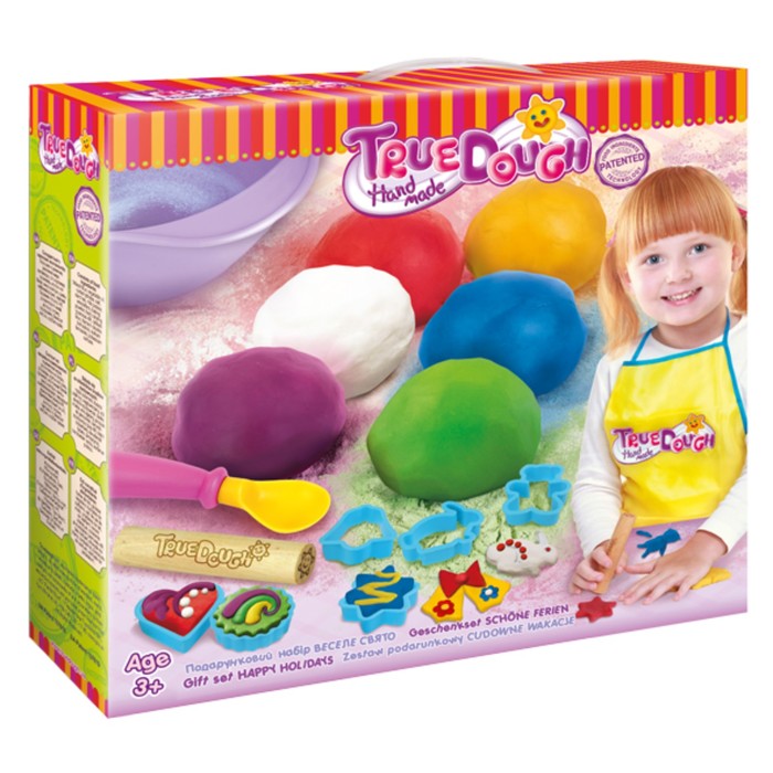 Подарочный набор для лепки из теста True Dough "Весёлый праздник"