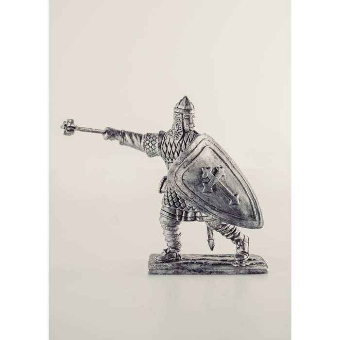 Оловянный солдатик "Княжеский дружинник с перначем"