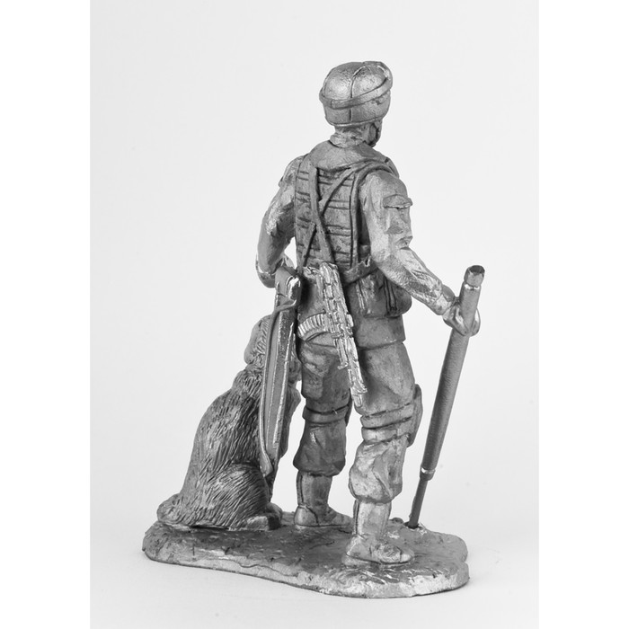 Оловянный солдатик "Минер с собакой ВС РФ"