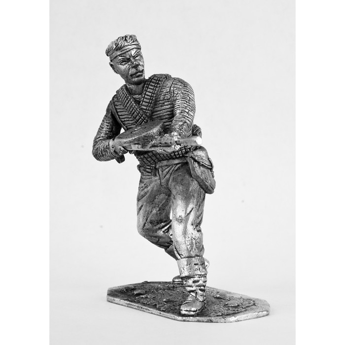 Оловянный солдатик "Моряк с пулеметом РККА"