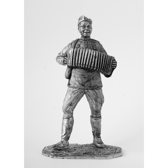 Оловянный солдатик "Боец с баяном"