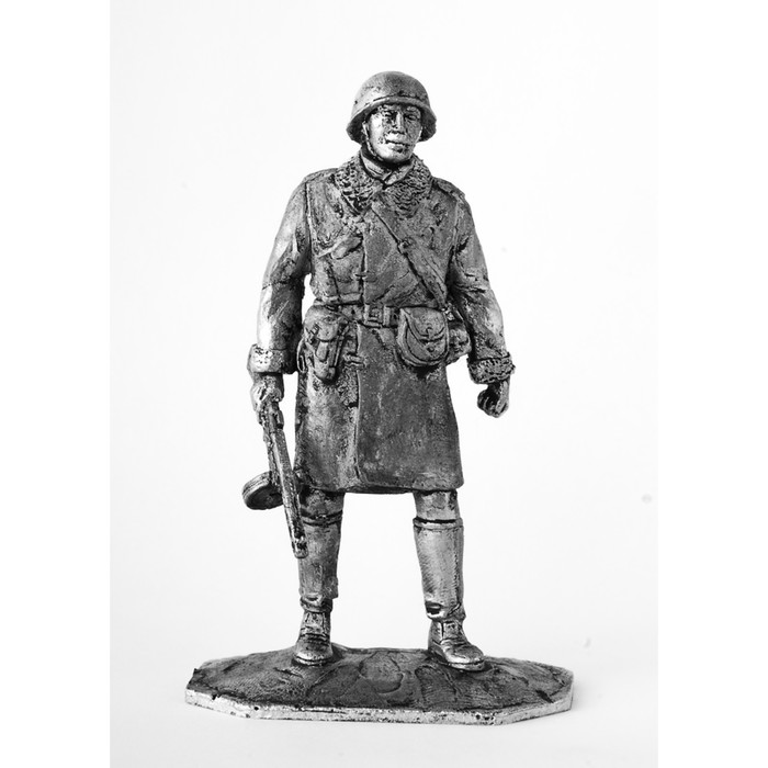 Оловянный солдатик "Старший лейтенант КА в полушубке"