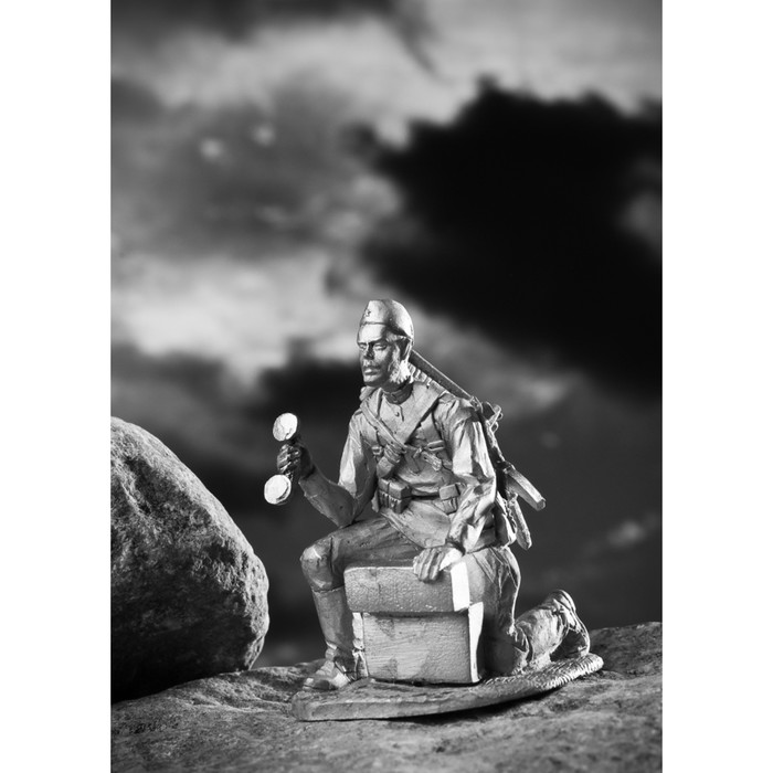 Оловянный солдатик "Телефонист РККА"