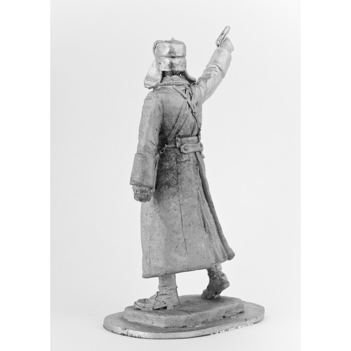 Оловянный солдатик "Политрук в шинеле"