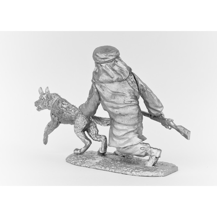 Оловянный солдатик "Пограничник с собакой"