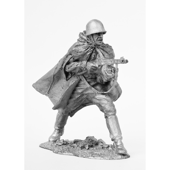 Оловянный солдатик "Автоматчик РККА. Атака. (№ 1)"