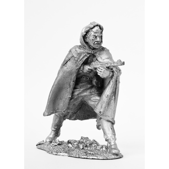 Оловянный солдатик "Автоматчик РККА. Атака. (№ 2)"