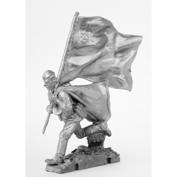 Оловянный солдатик "Штурм рейхстага. Знаменная группа № 8"