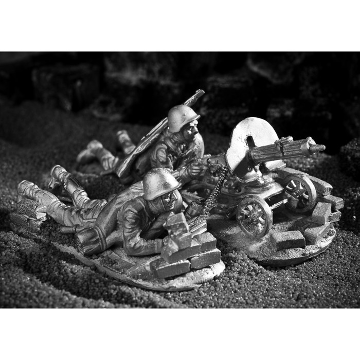 Оловянный солдатик "Второй номер пулемётного расчёта", 1 шт