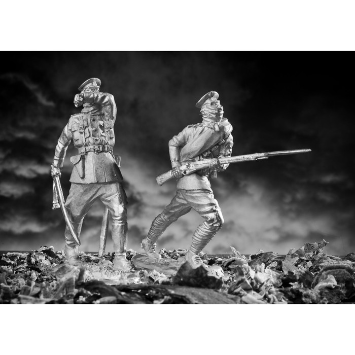 Оловянный солдатик "Офицер РИА (Осовец)"