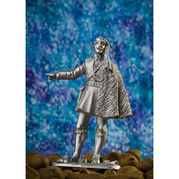 Оловянный солдатик "Греческий офицер в бурке"