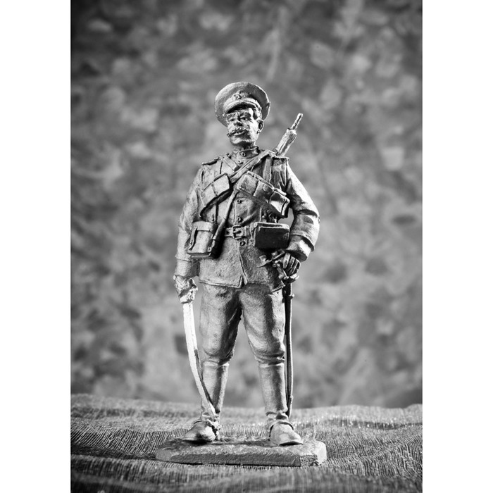 Оловянный солдатик "Казак с шашкой"