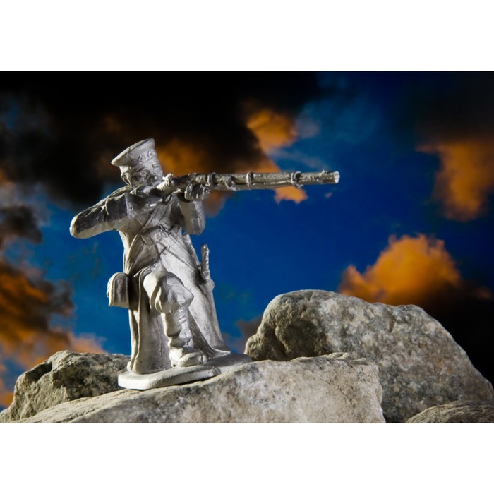 Оловянный солдатик "Фельдфебель 23 егерского Украинского полка, 1854г"