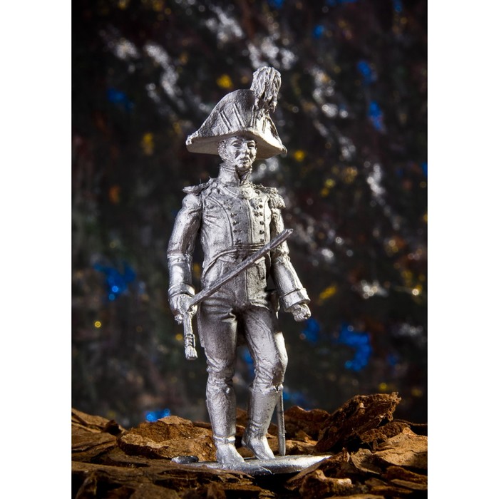 Оловянный солдатик "Шеф Невшательского батальона, 1807-1808 гг."