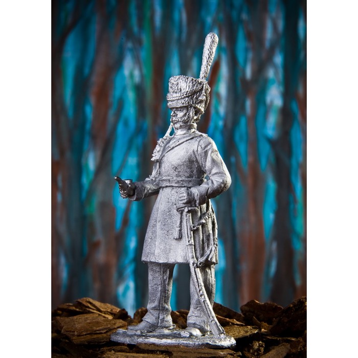 Оловянный солдатик "Урядник 2-го Александрийского конного полка Санкт-Петербургского ополчен