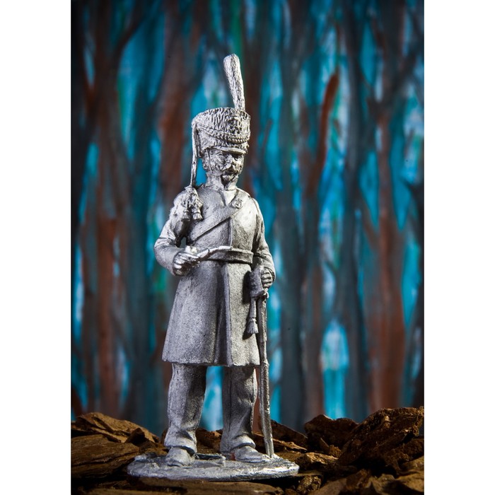 Оловянный солдатик "Урядник 2-го Александрийского конного полка Санкт-Петербургского ополчен